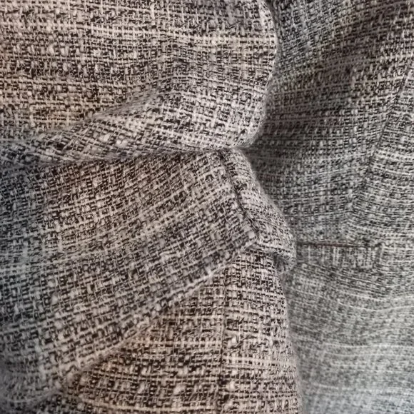 H&M Collarless grey blazer with modern simple lines, pockets (Size 10) - Picture 6 of 8